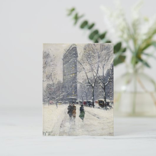 FLATIRON GEBÄUDE NEW YORK CITY POSTKARTE (Stehend Vorderseite)