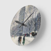 FLATIRON GEBÄUDE NEW YORK CITY RUNDE WANDUHR (Winkel)