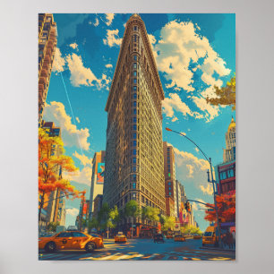 Flatiron Gebäude New York City USA Poster