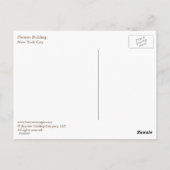 Flatiron Gebäude, NYC Postkarte (Rückseite)