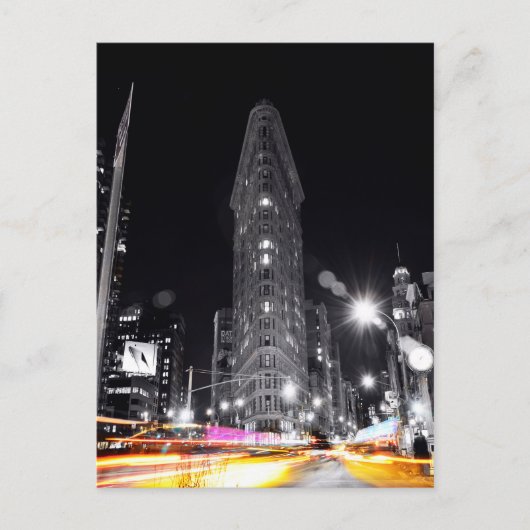 FlatIron Gebäude NYC Postkarte (Vorderseite)