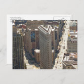 Flatiron Gebäude Postkarte (Vorne/Hinten)