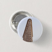 Flatiron-Gebäude-Postkarte Button (Vorne & Hinten)
