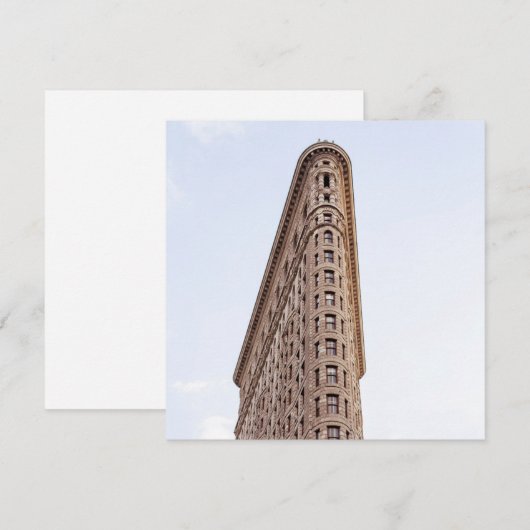 Flatiron-Gebäude-Postkarte Einladung (Vorne/Hinten)