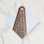 Flatiron-Gebäude-Postkarte Geschenkanhänger (Rückseite)
