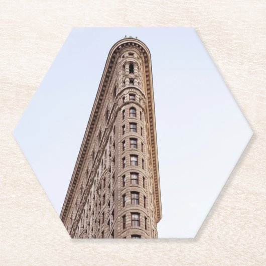 Flatiron-Gebäude-Postkarte Untersetzer (Vorderseite)