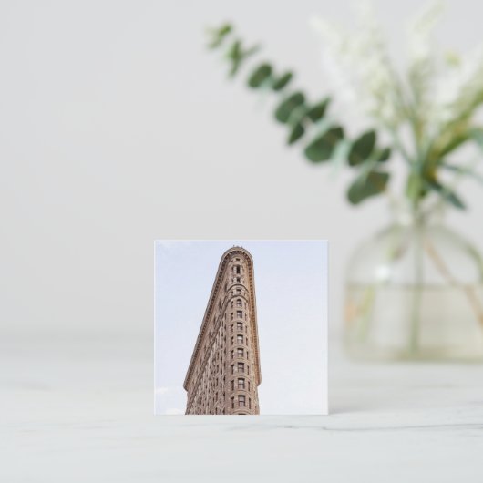 Flatiron-Gebäude Telefonnummerkarte (Stehend Vorderseite)