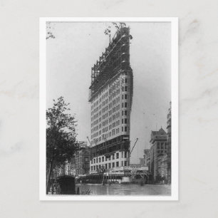 Flatiron Gebäude Under Construction, New York Cit Postkarte