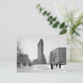 Flatiron Gebäude Winter Scene, 1905 Postkarte (Stehend Vorderseite)
