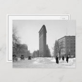 Flatiron Gebäude Winter Scene, 1905 Postkarte (Vorne/Hinten)
