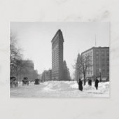 Flatiron Gebäude Winter Scene, 1905 Postkarte (Vorderseite)