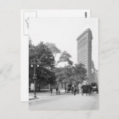 Flatiron vom 5., NYC: 1906 Postkarte (Vorne/Hinten)