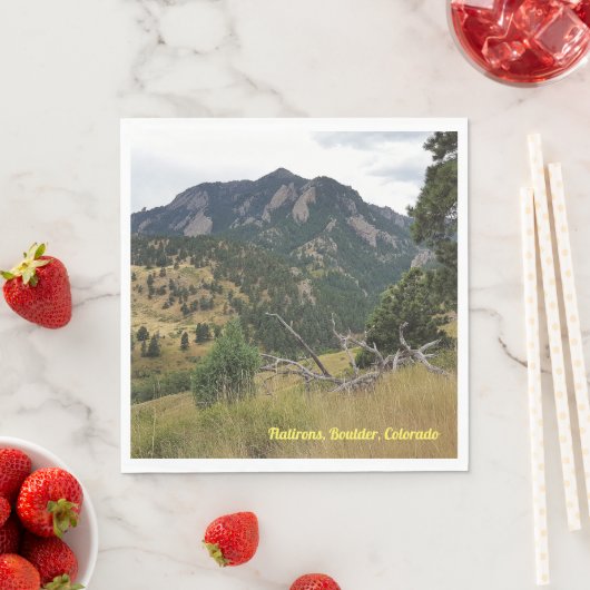 Flatironen, Boulder, Colorado - Serviette (Beispiel)