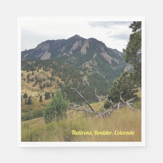 Flatironen, Boulder, Colorado - Serviette (Vorderseite)