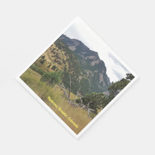 Flatironen, Boulder, Colorado - Serviette (Ecke)