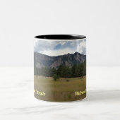 Flatironen, Boulder, Colorado - Zweifarbige Tasse (Mittel)
