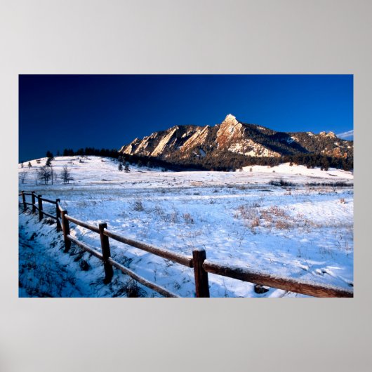 Flatirons Boulder Colorado Poster (Vorne)