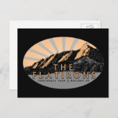 Flatirons Chautauqua Park, Boulder Colorado Postkarte (Vorne/Hinten)
