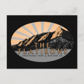 Flatirons Chautauqua Park, Boulder Colorado Postkarte (Vorderseite)