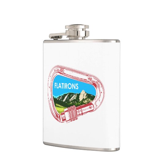 Flatirons Climbing Carabiner Flachmann (Links)