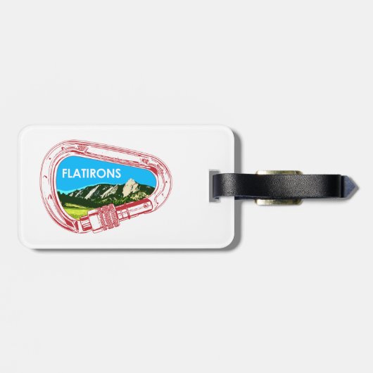 Flatirons Climbing Carabiner Gepäckanhänger (Rückseite horizontal)