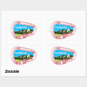 Flatirons Climbing Carabiner Rechteckiger Aufkleber (Blatt)