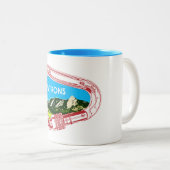 Flatirons Climbing Carabiner Zweifarbige Tasse (VorderseiteRechts)