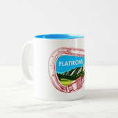 Flatirons Climbing Carabiner Zweifarbige Tasse (Vorderseite Links)