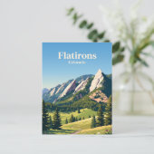 Flatirons Colorado Postkarte (Stehend Vorderseite)