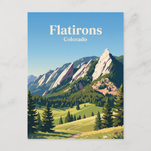 Flatirons Colorado Postkarte