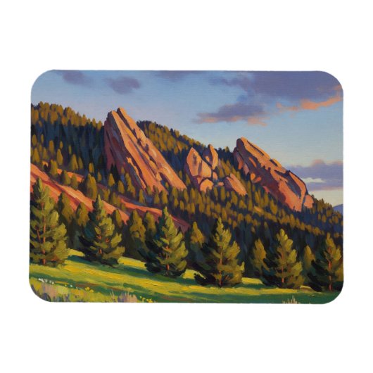 Flatirons Colorado Reise Magnet (Horizontal)
