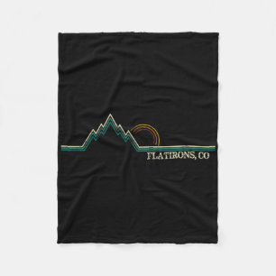 Flatirons Colorado Retro-Bergsteigen Sommer Fleecedecke