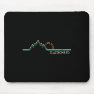 Flatirons Colorado Retro-Bergsteigen Sommer Mousepad