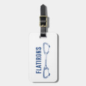 Flatirons Colorado Rock Klettern Quickziehen Gepäckanhänger (Vorderseite vertikal)