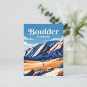 Flatirons USA Postkarte (Stehend Vorderseite)