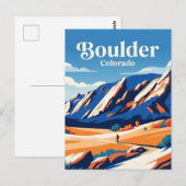 Flatirons USA Postkarte (Vorne/Hinten)