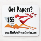 FlatRateProcessService.com-Mausunterlage Mousepad (Vorne)