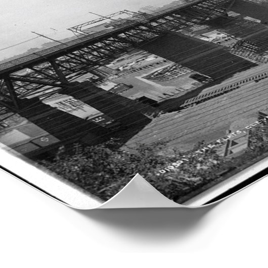 Flats, Cleveland c1900 Poster (Ecke)