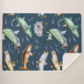 Flats Slam Rote Trommel, Karos, Snook & Speckforel Sherpadecke (Vorderseite (Horizontal))