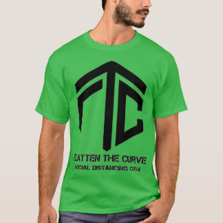 Flatten the Curve Social Distancing Gym T-Shirt