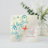 Flattern durch... Drachenfliege+Schmetterlinge+Wir Einladung (Stehend Vorderseite)