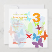 Flattern durch... Geburtstagsfeier Einladung (Rückseite)