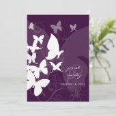 Flattern durch... Schmetterlinge 12x18 Einladung (Stehend Vorderseite)