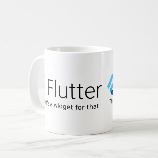 Flattern: Es gibt einen Widget für den Kaffeetasse (Vorderseite Links)