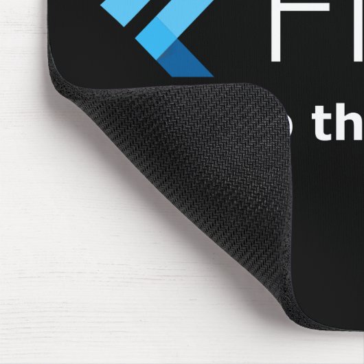 Flattern: "Gekommen zur Pfeil-Seite" Mousepad (Ecke)