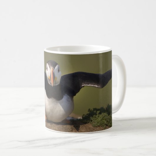 Flattern-Papageientaucher Kaffeetasse (VorderseiteRechts)