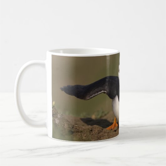 Flattern-Papageientaucher Kaffeetasse (Links)