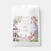 Flattern und wirbeln Fairy Garden Aquarell Geburts Geschenktütchen (Vorderseite)
