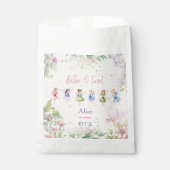 Flattern und wirbeln Fairy Garden Aquarell Geburts Geschenktütchen (Vorderseite)