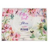Flattern und wirbeln Fairy Garden Aquarell Geburts Große Geschenktüte (Vorderseite)
